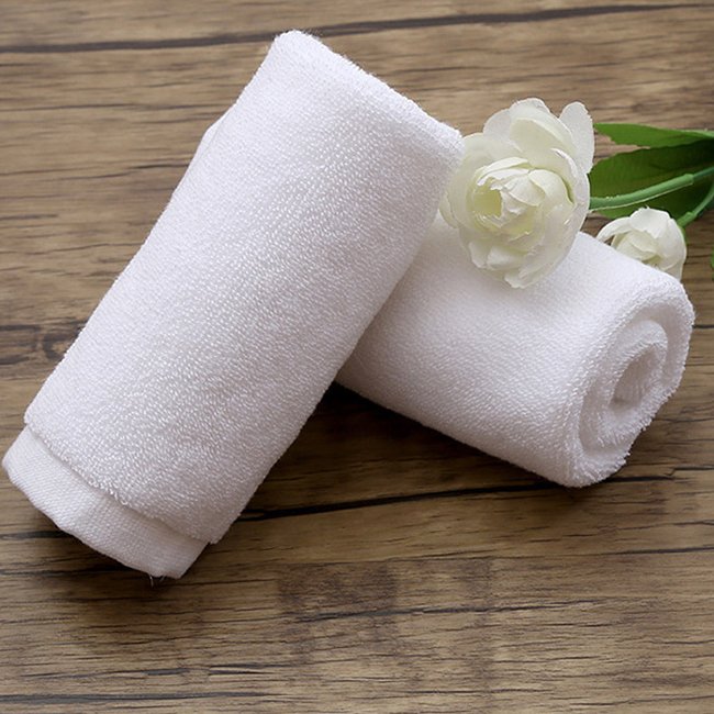 Handkerchief 100% cotton panuelos custom logo handkerchief men 100% cotton women's ladies white towel handkerchief