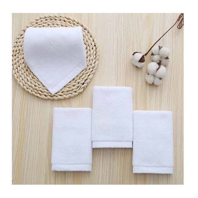 Handkerchief 100% cotton panuelos custom logo handkerchief men 100% cotton women's ladies white towel handkerchief
