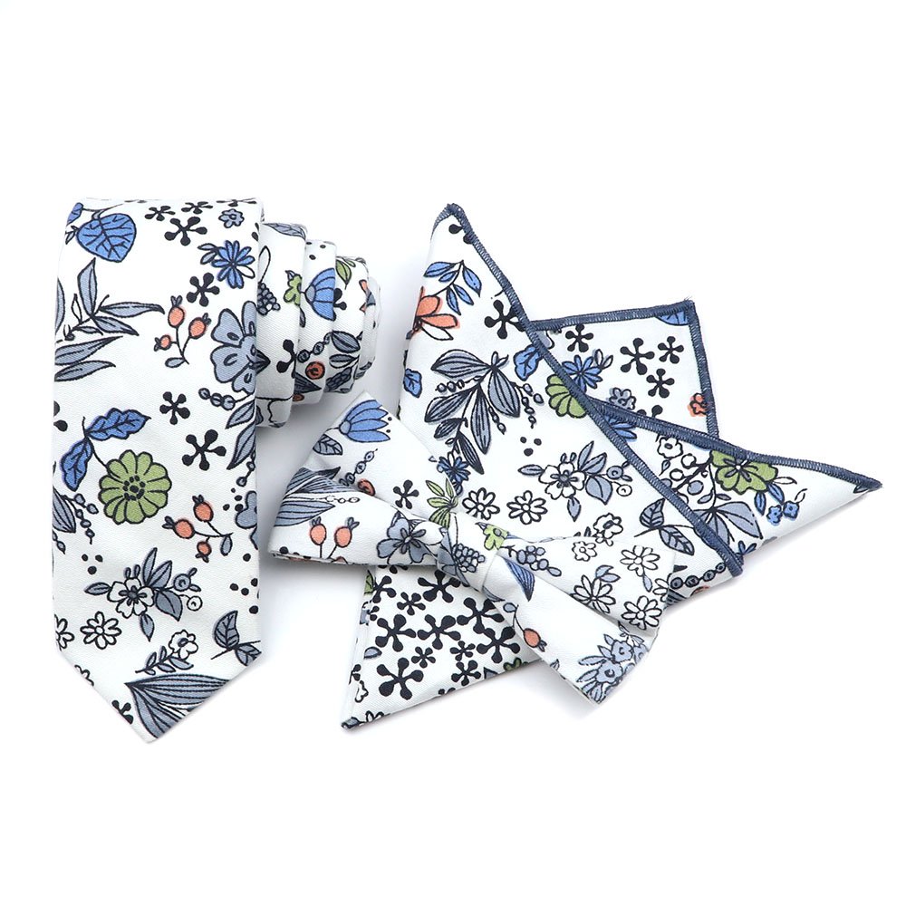 Cotton Pocket Square For Man Floral Handkerchief Gentlemen Hankie Wedding Square Casual Party Gift Men's Tuxedo Pocket Towel