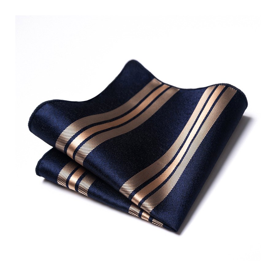 Wholesale Print Elegant Luxury Jacquard Handkerchief Wedding Pocket Square for Men