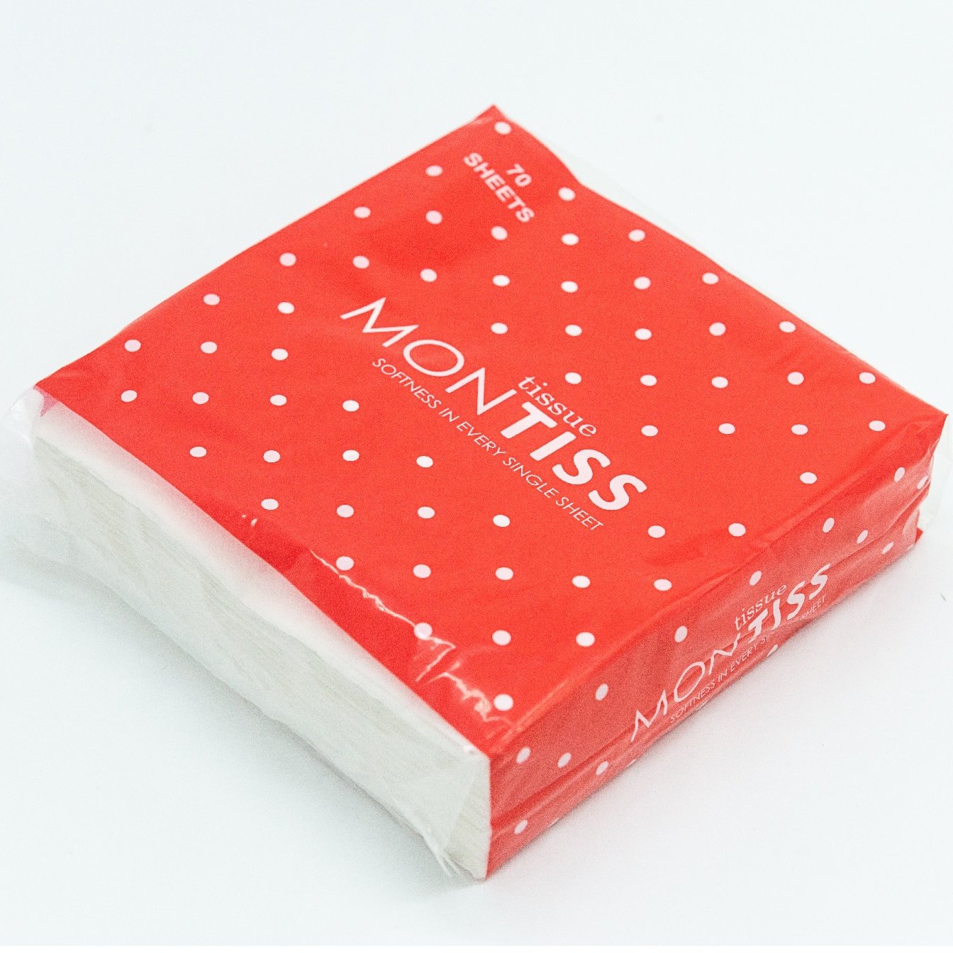 High Quality Wholesale Custom Logo Printed White 1 Ply 30*30CM Virgin Wood Pulp Napkin Tissue For Restaurant Kitchen Hotel