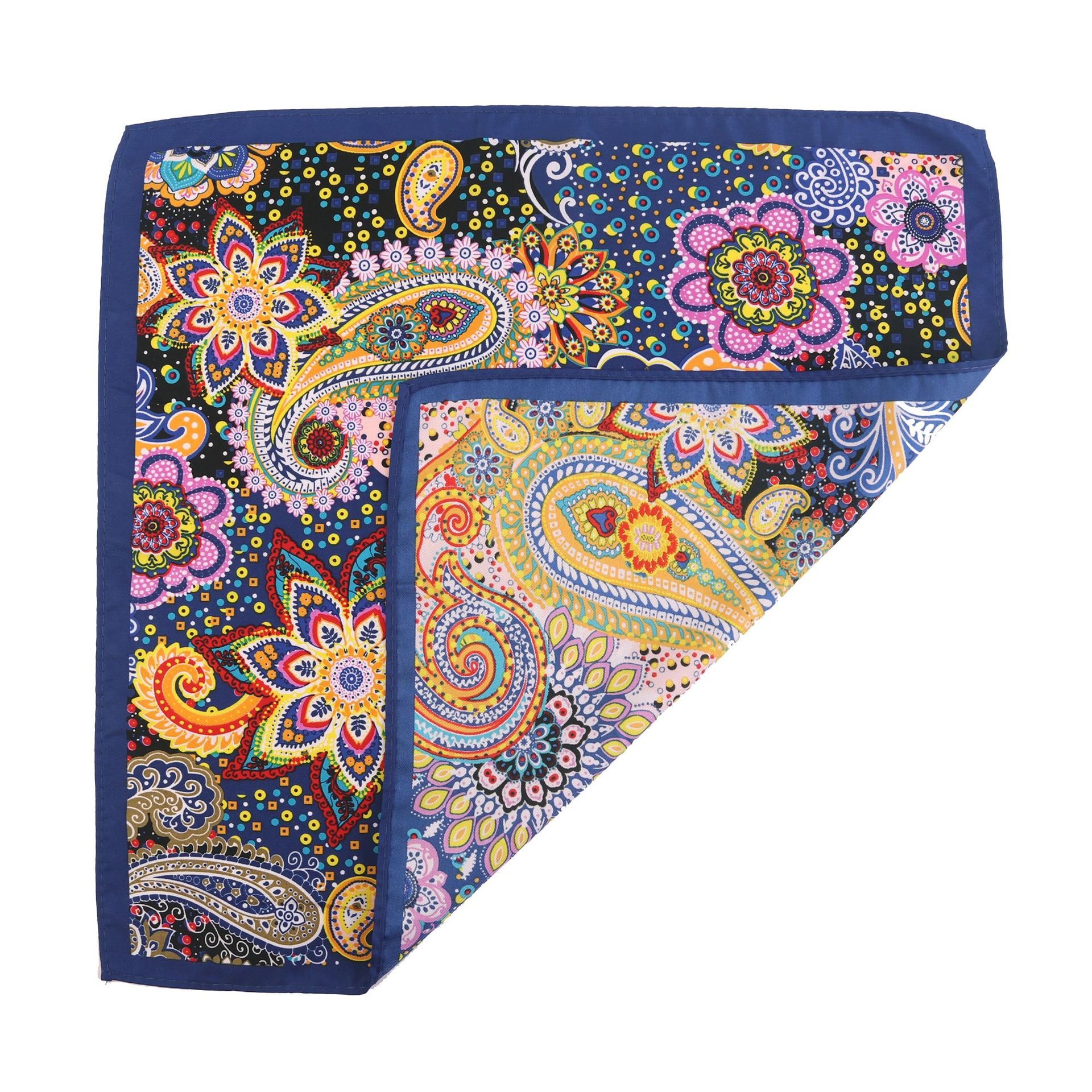 New Design Silk Polyester Mens Pocket Squares 33*33 cm Paisley Dot Chest Hankies For Wedding Men's Suit Hanky Chest Towel