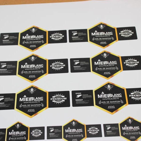 Customized Printing Standard Size Vinyl Inkjet Roll Luxury Red White Wine Self Adhesive Logo Sticker Label For Liquor Bottles