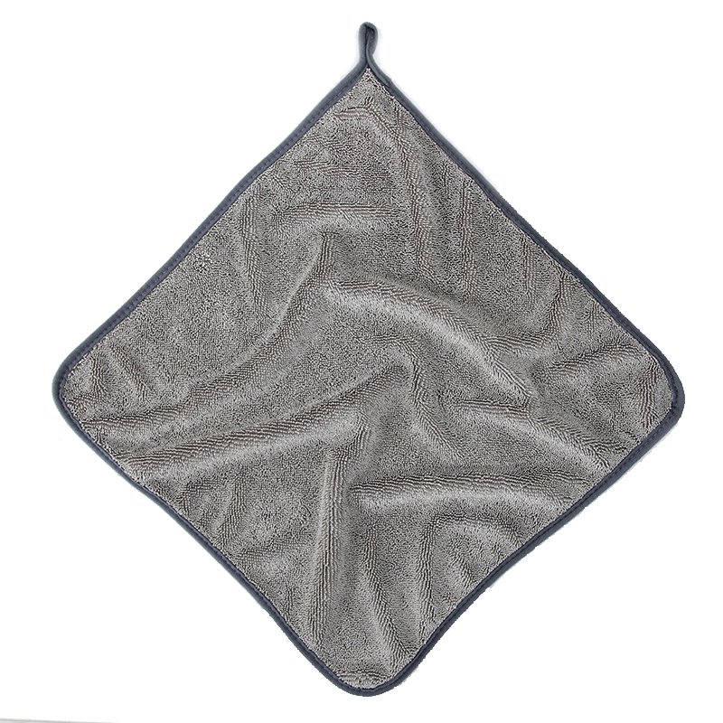 Customized Logo Size Microfiber Twisted Towel Loop drying towel cloth Microfiber Drying Towel For Car