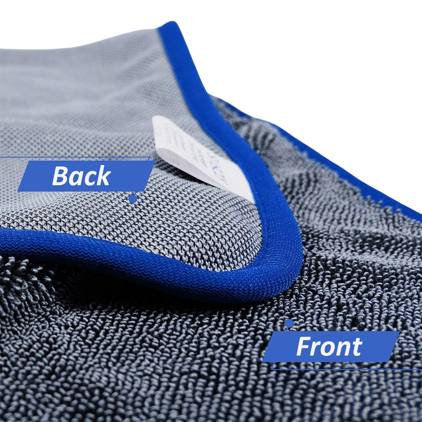 Customized Logo Size Microfiber Twisted Towel Loop drying towel cloth Microfiber Drying Towel For Car