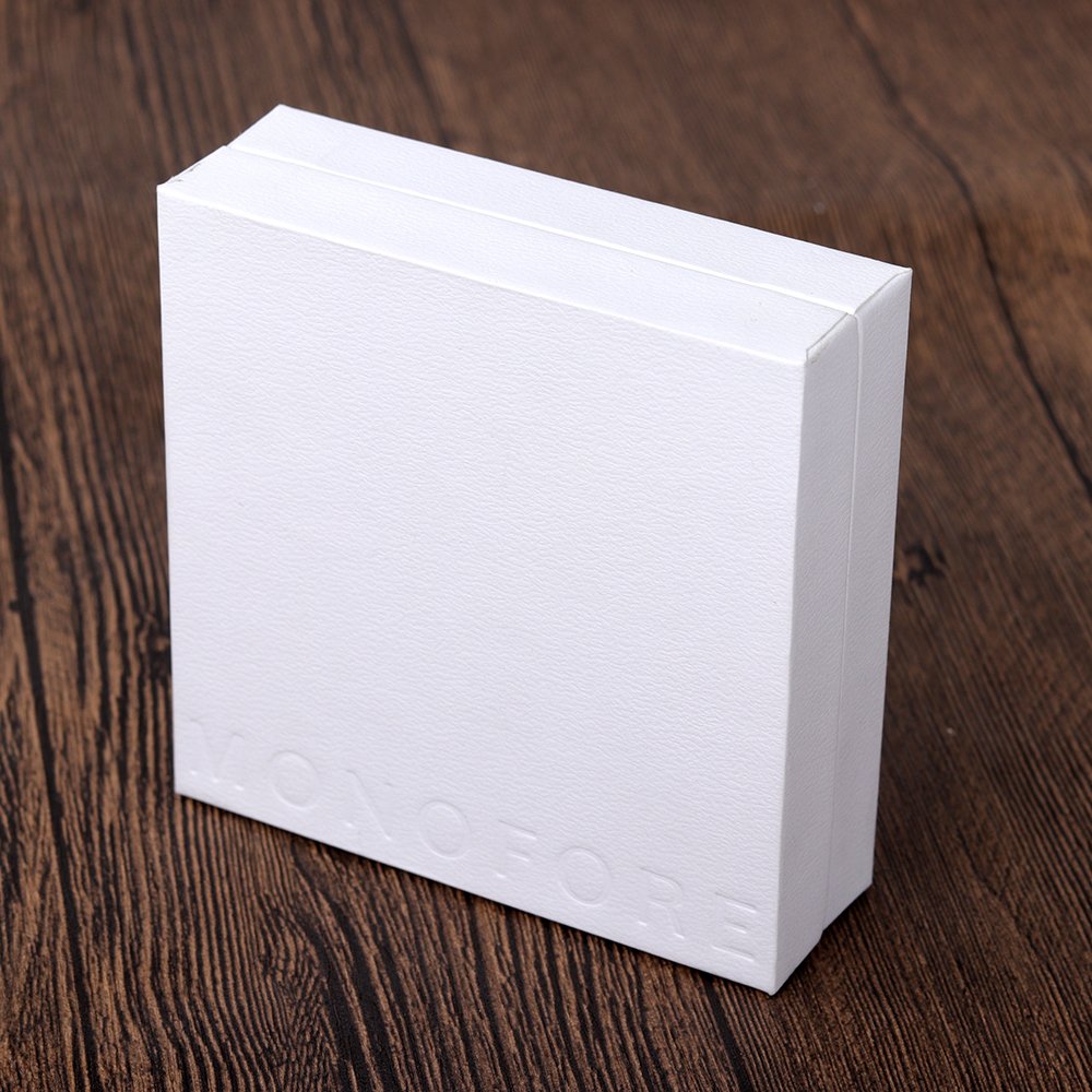 Simple Elegant Matte White Texture Paper Jewelry Package Gift Boxes with Custom Logo for Gem Ornament Bracelet Earrings Ring
