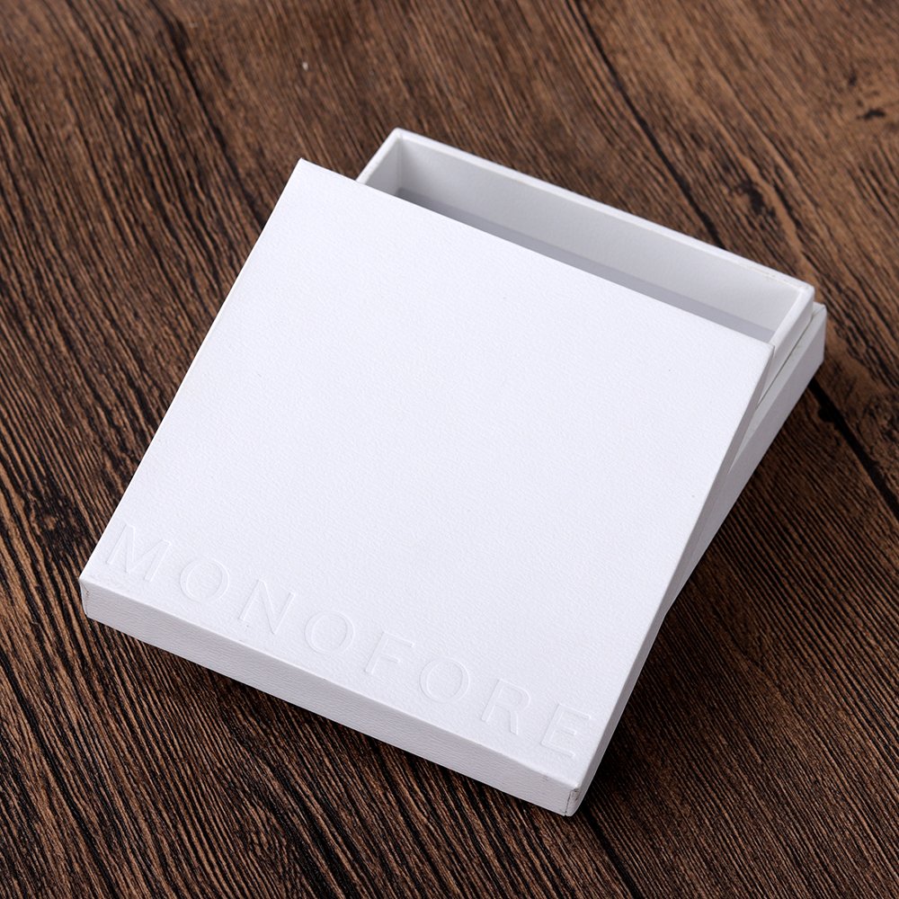 Simple Elegant Matte White Texture Paper Jewelry Package Gift Boxes with Custom Logo for Gem Ornament Bracelet Earrings Ring
