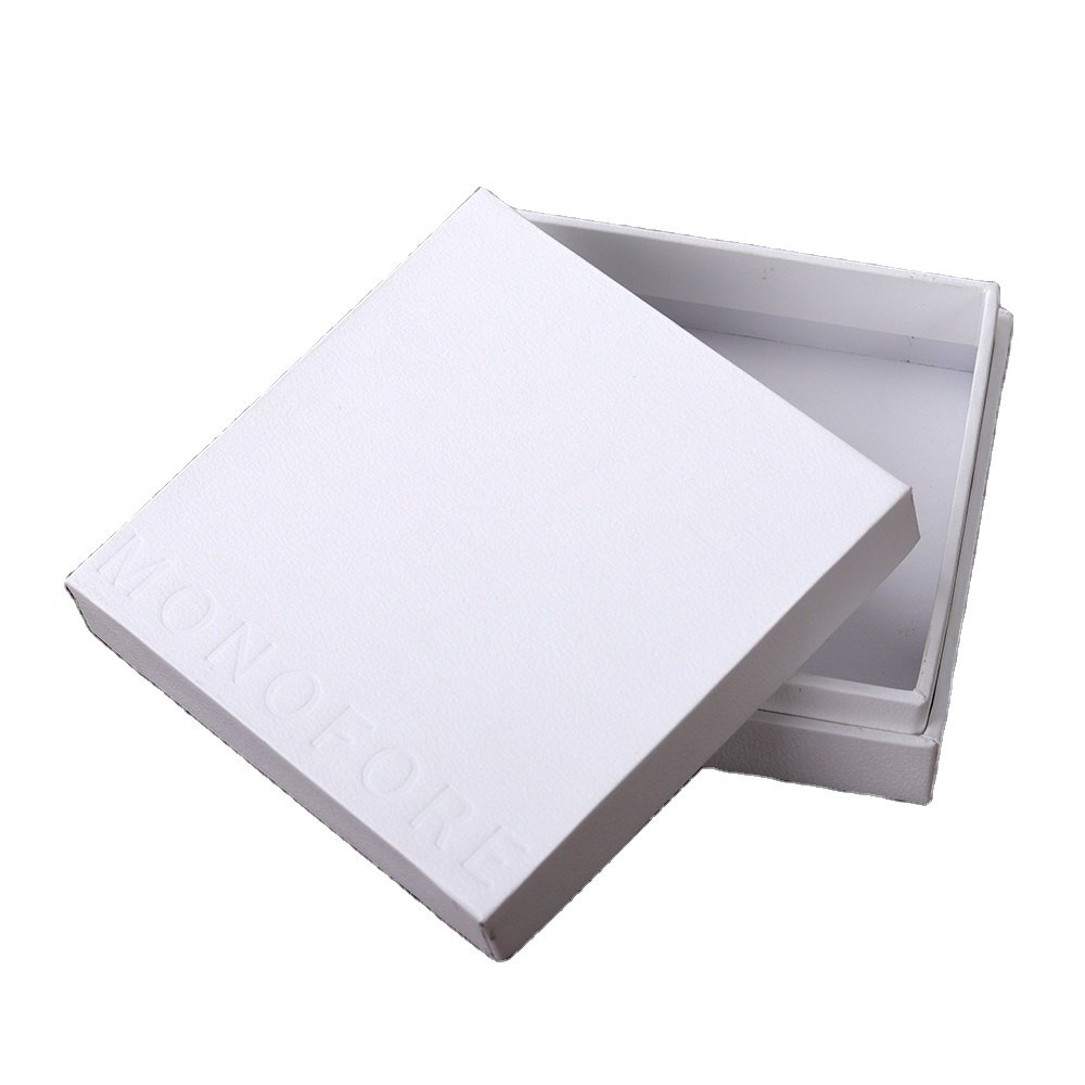 Simple Elegant Matte White Texture Paper Jewelry Package Gift Boxes with Custom Logo for Gem Ornament Bracelet Earrings Ring