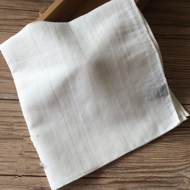 Manufacturer Cheap Price Cotton and Silk White Handkerchief Super Soft Cotton Handkerchief For Men