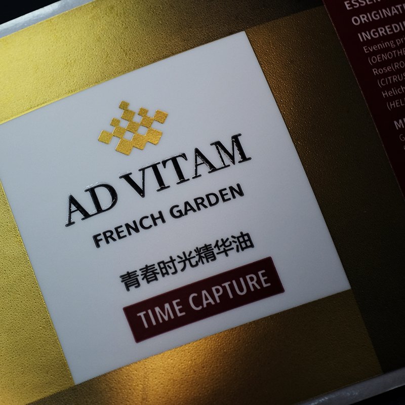 custom High quality waterproof Adhesive Sticker LOGO Hot stamping cosmetic label sticker