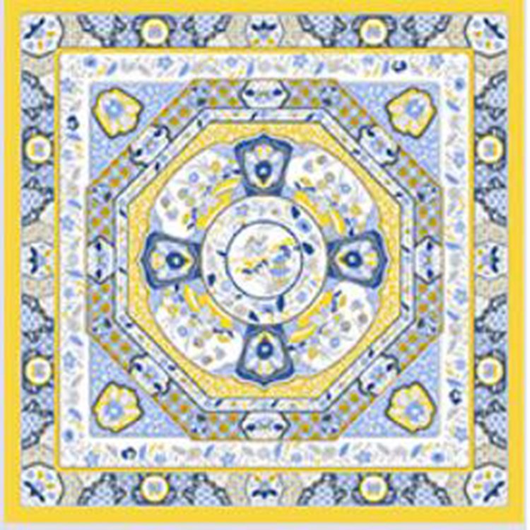 Hot Sale Women Luxury Elegant Brand Scarf 12mm Wrap Wholesale Print 55*55cm Satin Handkerchief Ladies Silk Feeling Square Scarf