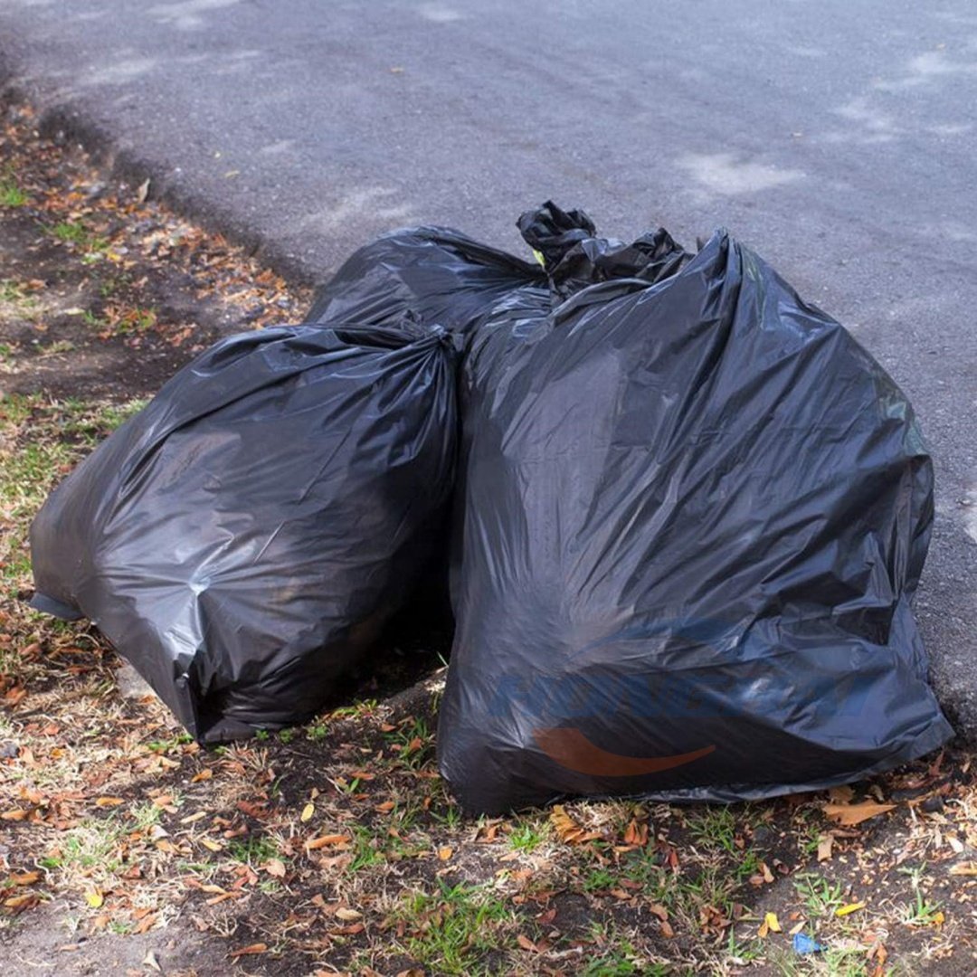 65 Gallon large Black Heavy Duty Trash Can Liners,Trash bags Garbage Bags for Indoor and Outdoor,High-quality Liner Bags 47X51IN