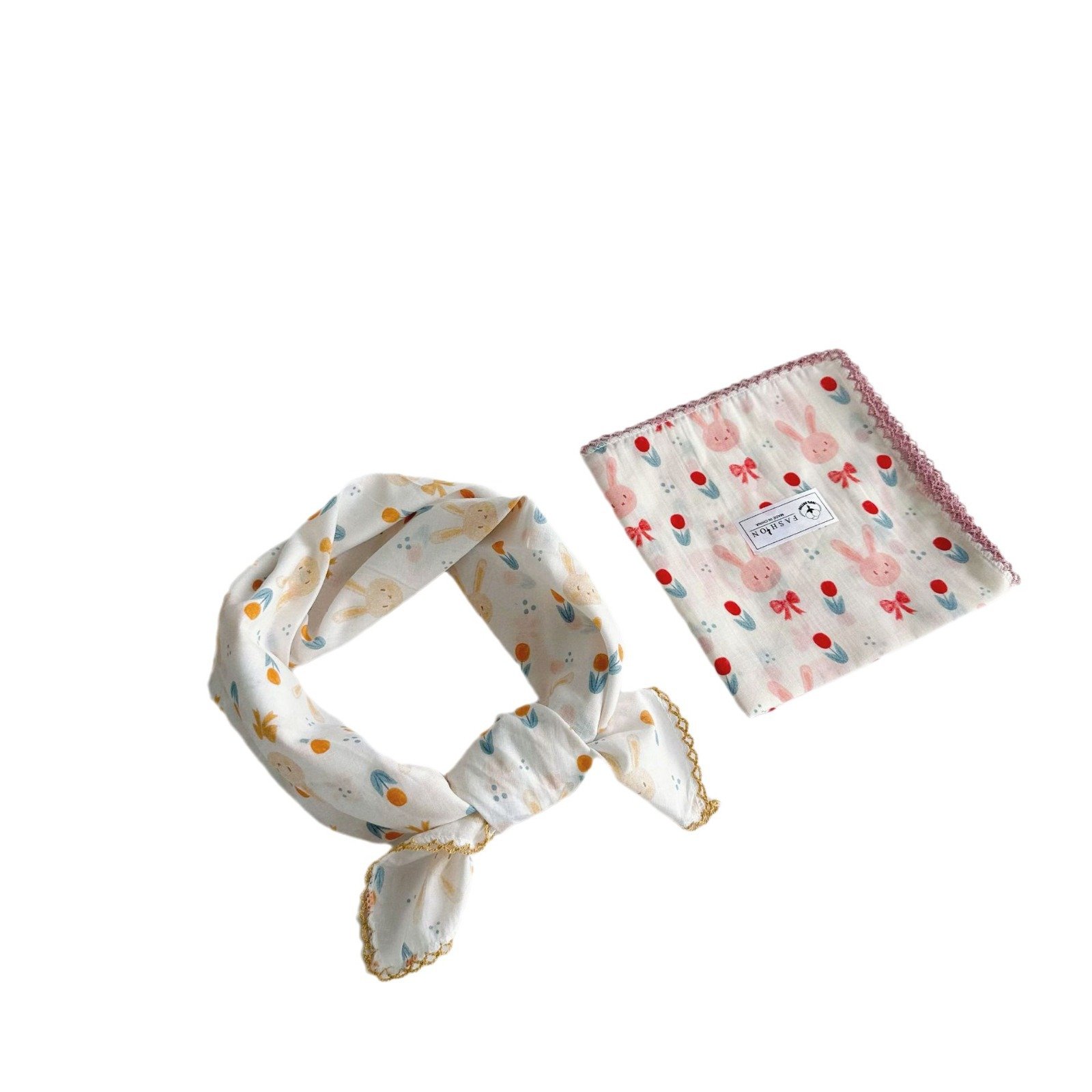 Soft cotton fabric handkerchief 100% cotton design your own handkerchief