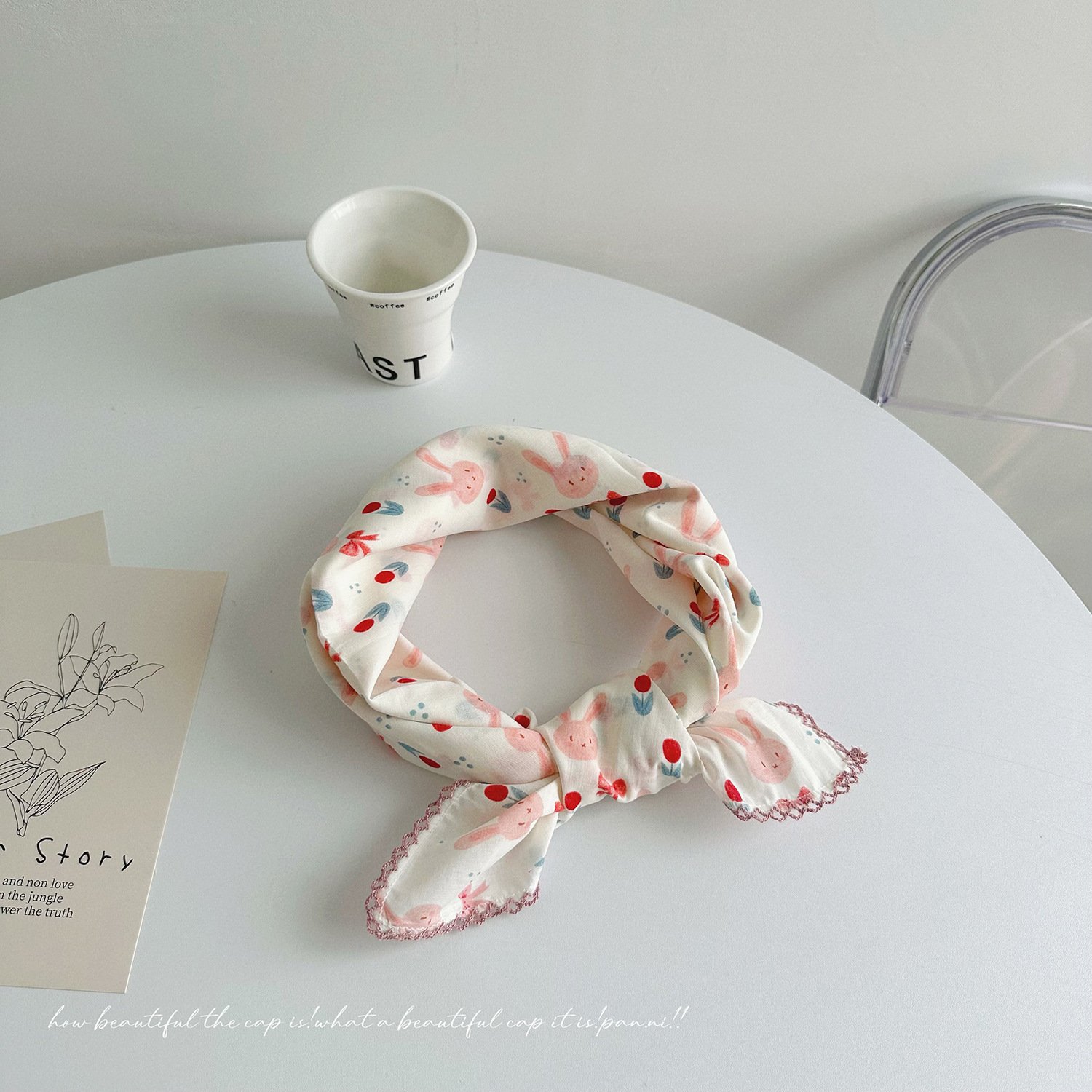 Soft cotton fabric handkerchief 100% cotton design your own handkerchief