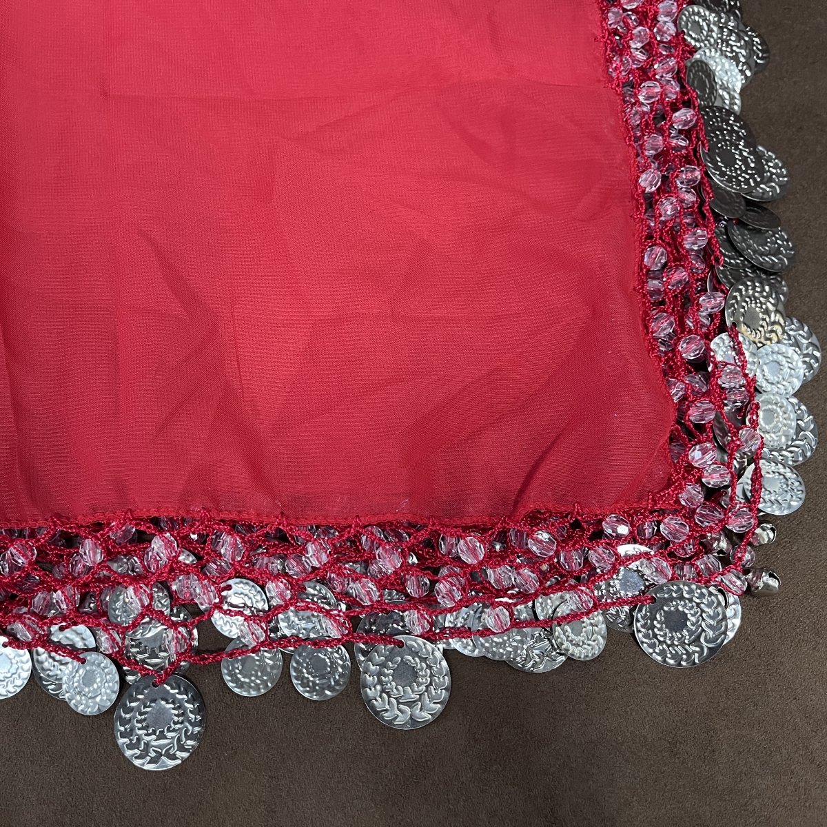 Hand Hanging Sequin Scarf Organza Yalikhta Wedding Handkerchief Scarf Accessory