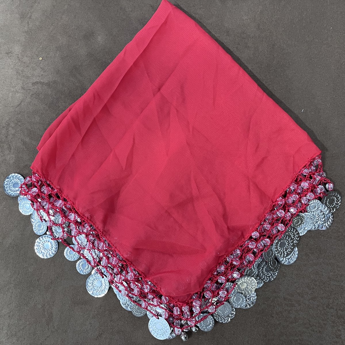 Hand Hanging Sequin Scarf Organza Yalikhta Wedding Handkerchief Scarf Accessory