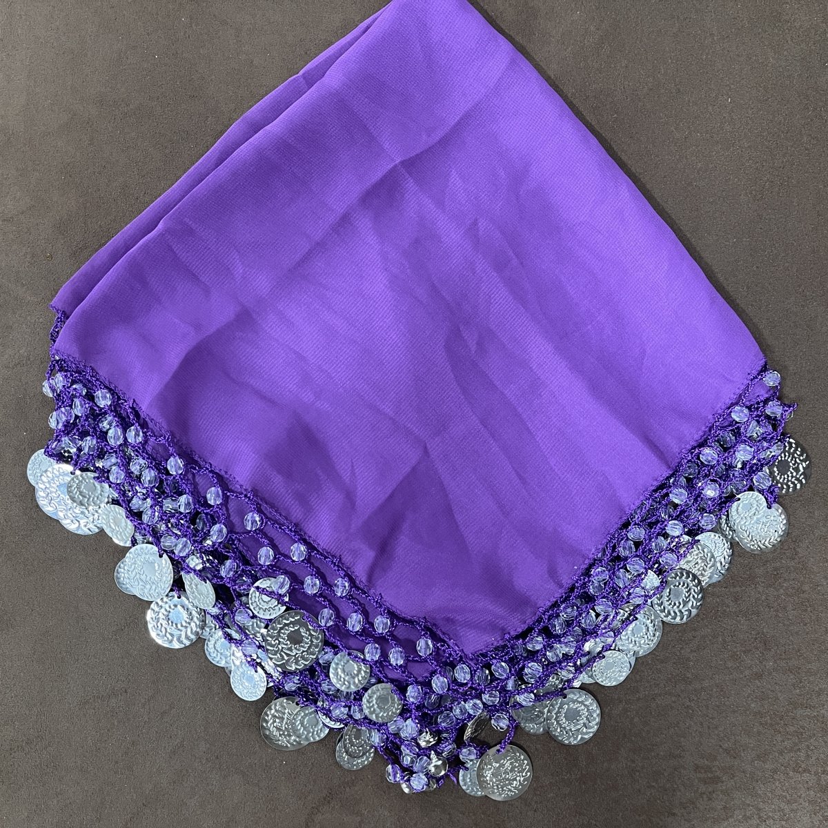 Hand Hanging Sequin Scarf Organza Yalikhta Wedding Handkerchief Scarf Accessory
