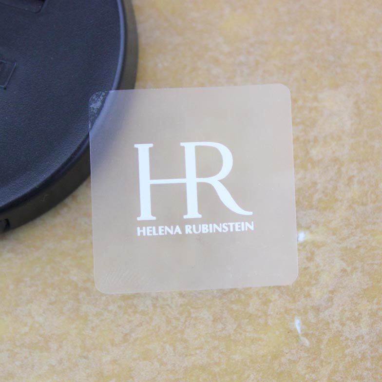 Personalised Round Labels Printing Custom Clear Logo white Stamping Stickers
