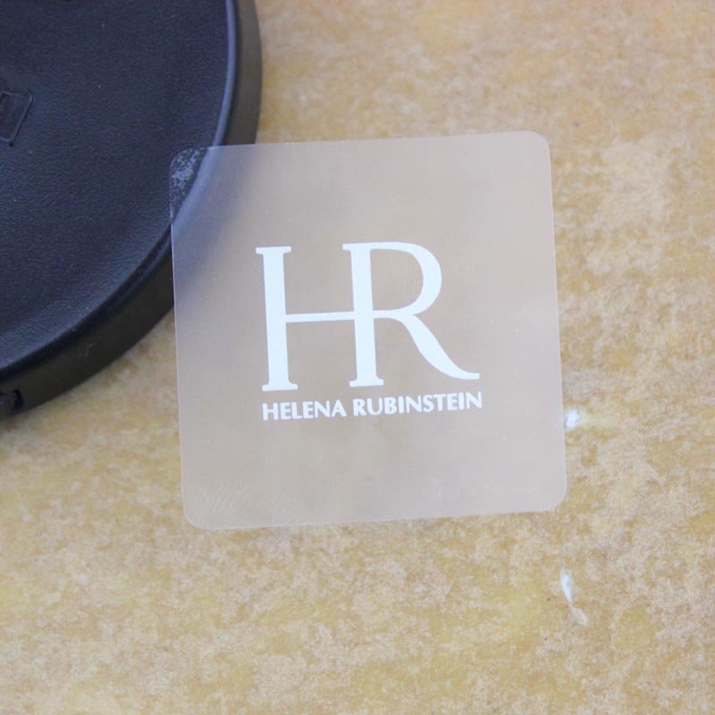 Personalised Round Labels Printing Custom Clear Logo white Stamping Stickers