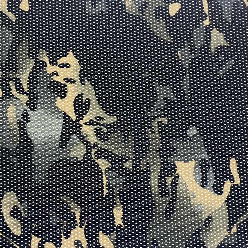 100% polyester camo black mesh fabric for outdoor multi-environment concealment solution hunting camouflage clothing