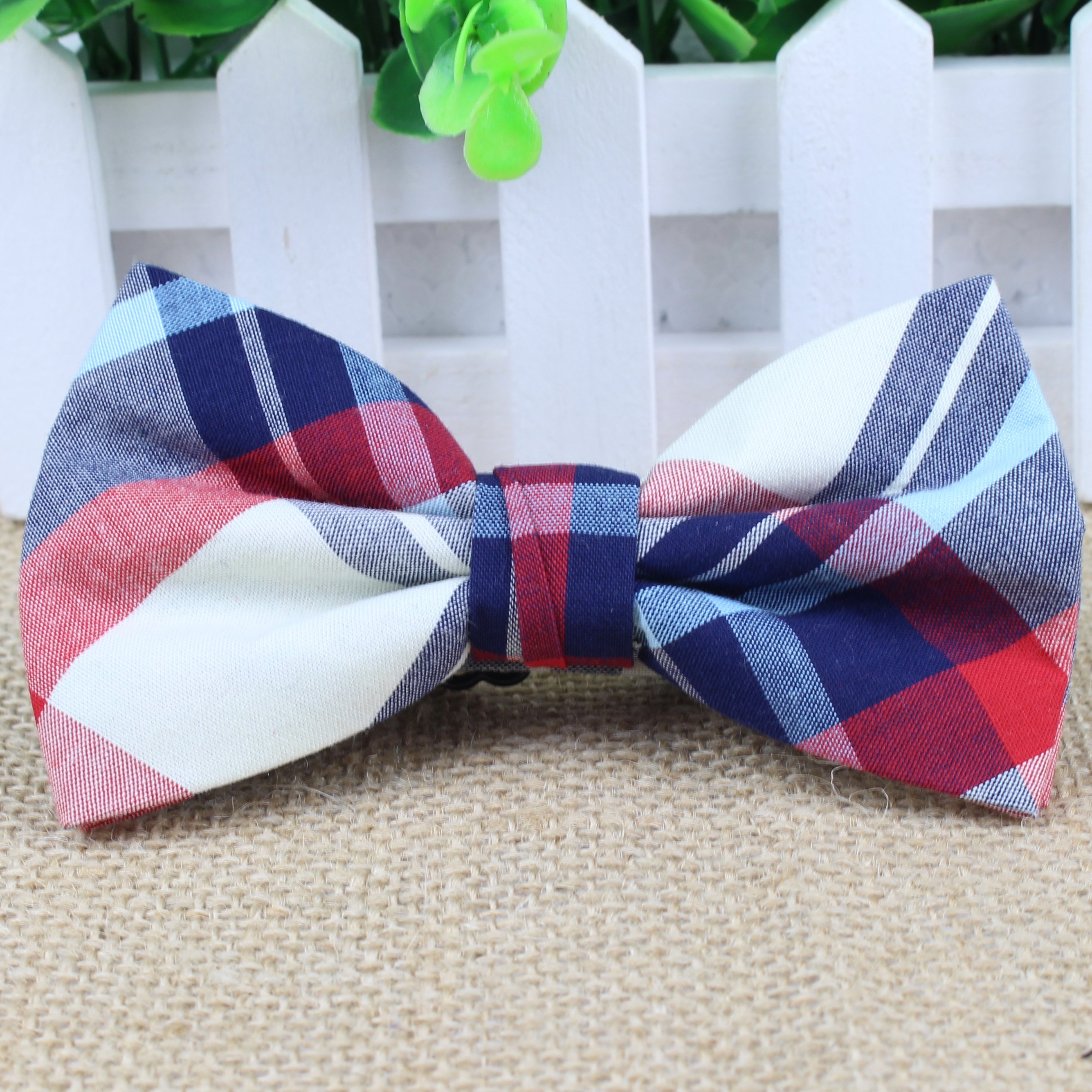Superior Mens Fashion Double Fracture Artificial 100% Cotton Soft Striped Rainbow Butterfly Men Bow Ties Designer Cravat