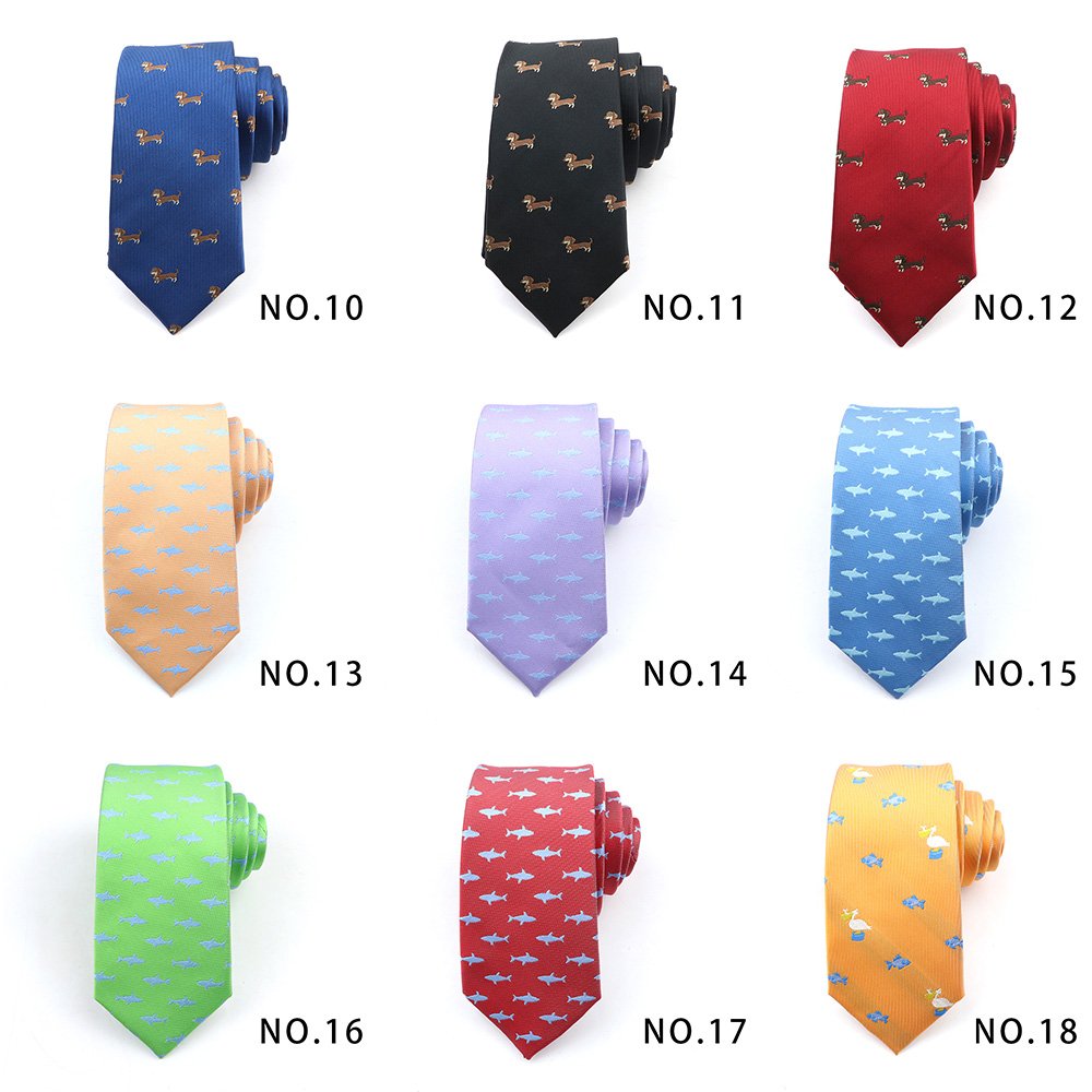 Men's Korean leisure fashion tie ultra-narrow 6cm animal tie manufacturers spot wholesale