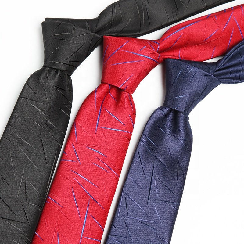 Wholesale 6cm Gravata Jacquard Cravat Mens Neck Ties Navy Red Black Tie floral for Men Business