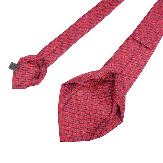 Luxury Custom Design Cravat Printed 7 Fold Silk Necktie