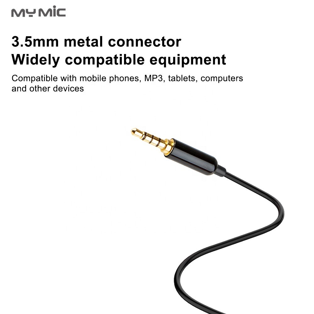 professional lavalier lapel microphone clip Microphone 3.5mm Jack Mini Wired Condenser Mic for Smartphones Laptop micro cravate
