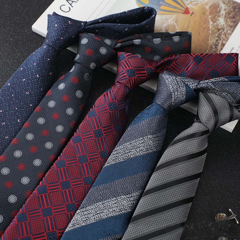 Hot sale casual striped cool men neckties ascot tie or cravat male elegant necktie polyester tie for man