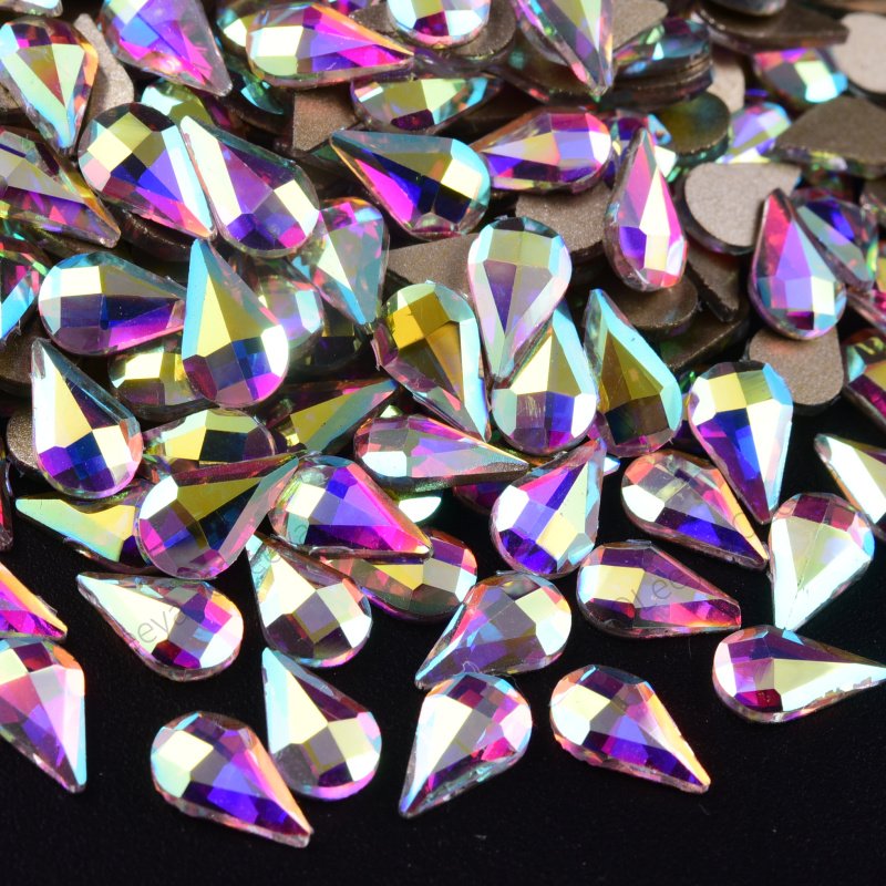 Wholesale 50 Shapes Glass Flat Back Stone K9 Fancy Craft Crystal K9 Fancy Nail Rhinestone For Nail Art Decoration Jewelry Making