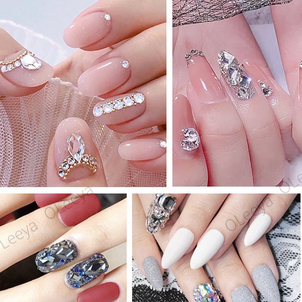 Wholesale 50 Shapes Glass Flat Back Stone K9 Fancy Craft Crystal K9 Fancy Nail Rhinestone For Nail Art Decoration Jewelry Making