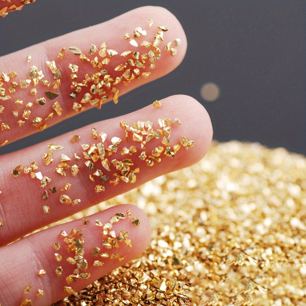 100g/Bag 1-4MM Transparent Crushed Glass Irregular Stone Chunky Iridescent Rock Jewelry For DIY Epoxy Resin Nail Art