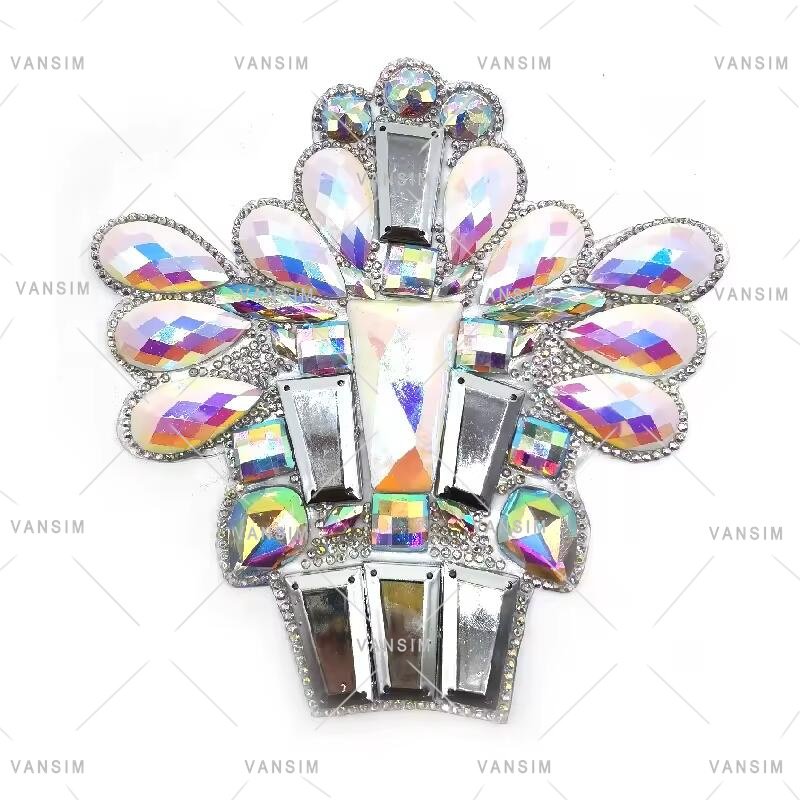 new carnival costumes bra briefs belt arm appliques pieces decorative iron on resin stone gems rhinestone patch trim
