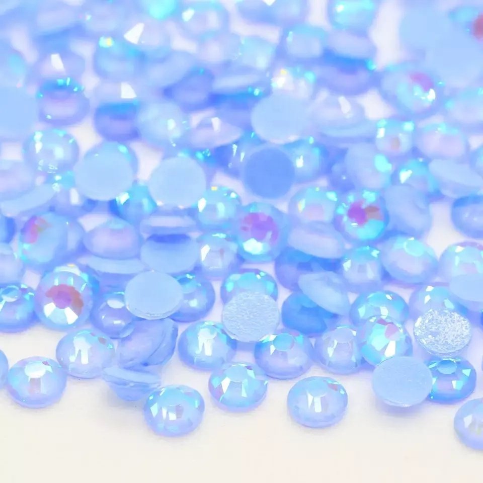 Neon Glass AB Rhinestone Flat Back Non Hotfix Fluorescence Neon Glass Rhinestones Bulk Wholesale