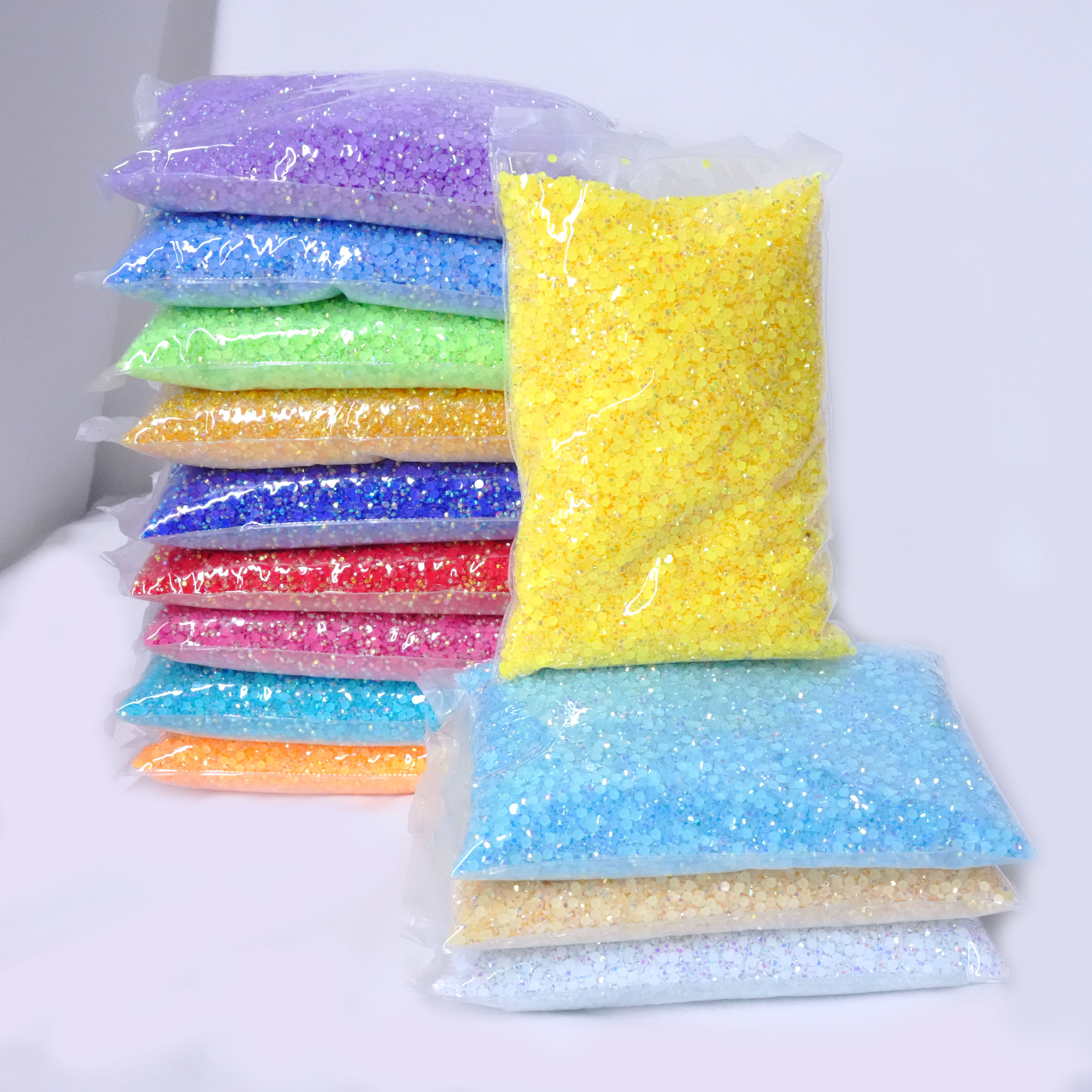 WHATSTONE Resin Non Hotfix 2mm 3mm 4mm 5mm 6mm Round Crystal Stones Jelly Ab Flatback Resin Rhinestone For Diy Craft Decoration