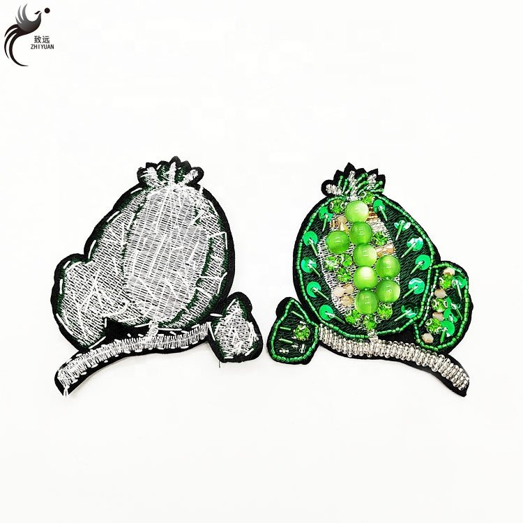 Handmade products pineapple rhinestone decoration clothing accessories appliques for clothes rhinestones