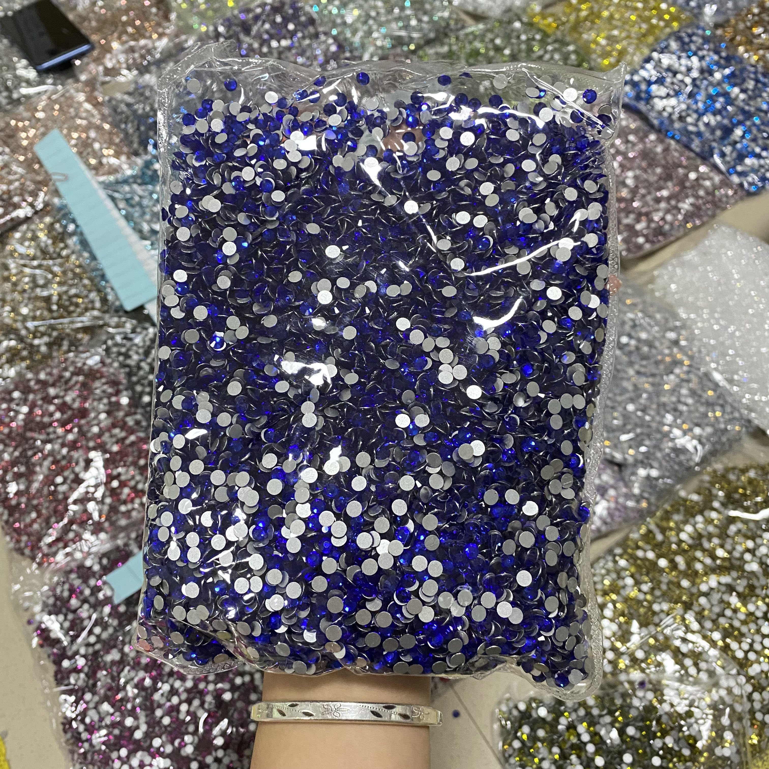 XULIN SS30 288pcs/bag Hyacinth Color Non Hotfix Loose Glass Rhinestone For Garment Accessories