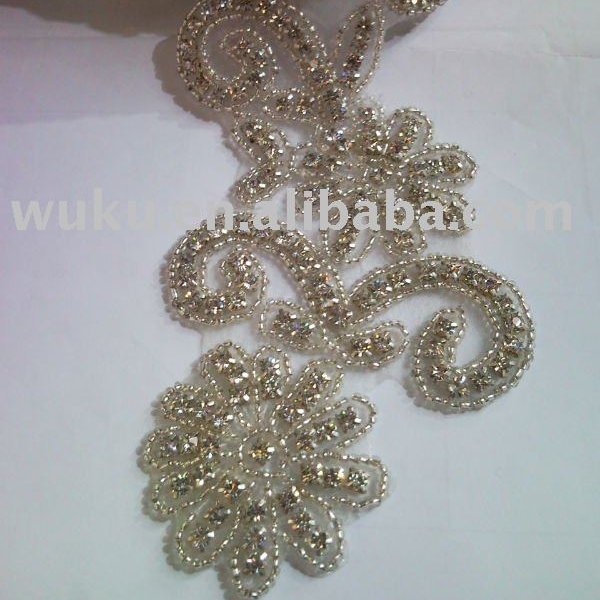 hot fix rhinestone trim chain