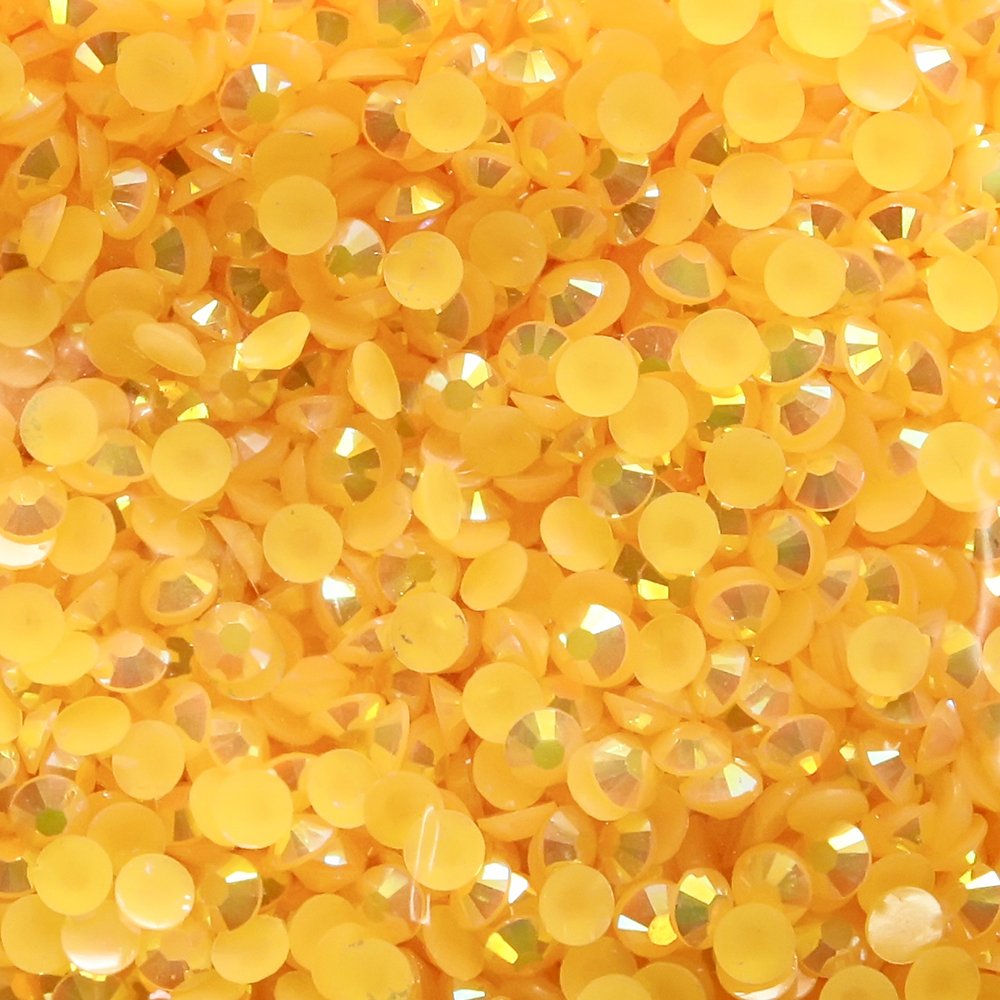 Yantuo Wholesale Small Bag 5mm/5000pcs Flat Back Jelly Bottom Resin Rhinestones Flat Back Rhinestone For Cat Pendant