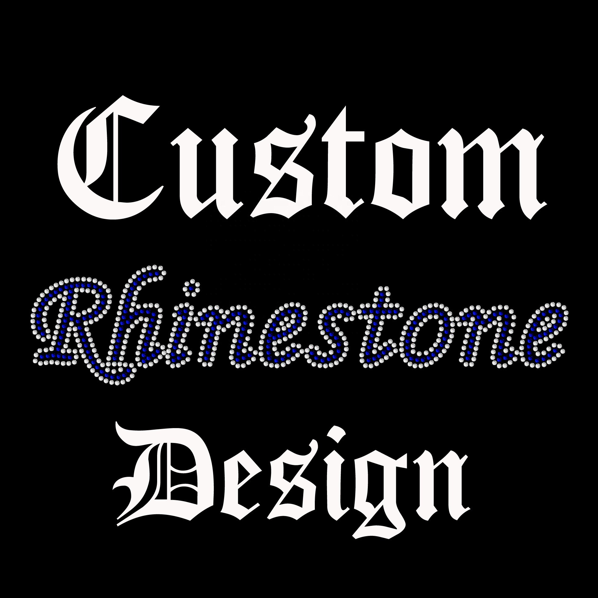Factory Custom Motifs Rhinestone Transfer Bling Rhinestone Iron On Transfer Design for Clothes and Tshirts