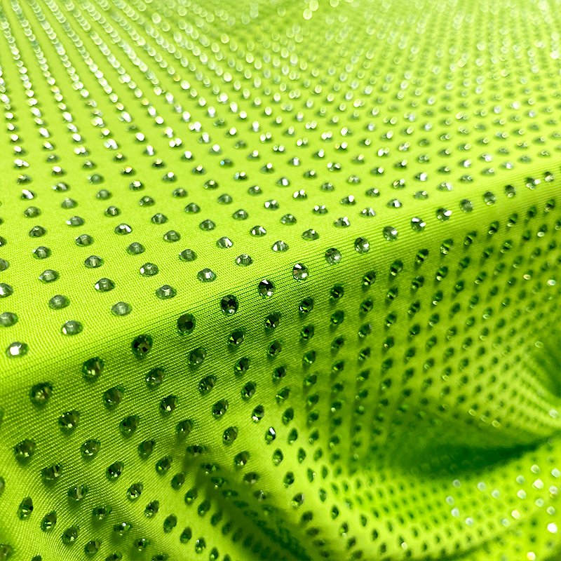 FB003 custom rhinestone fabric fashion beaded fabric crystal rhinestone fabric