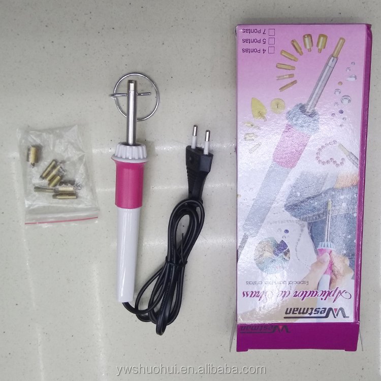 Best Sale DIY Hot Fix Applicator Tools Wand Rhinestone Gun fixing Machine