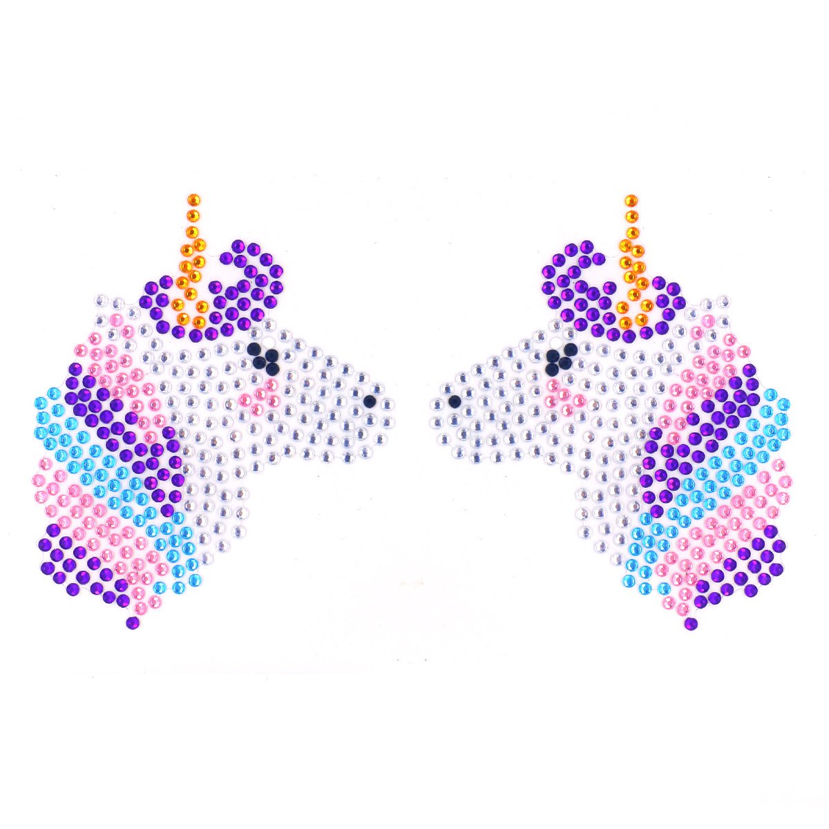 Rhinestones Nipple Pasties Disposable cute animal Breast Decorated Sticker Party Crystal Pasties Diamond Nipples Cover