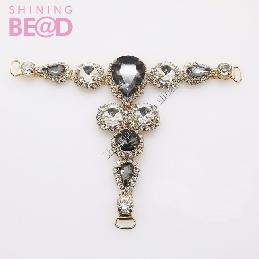 Rhinestone Connector For Swimming Wear Bikini Connector Headband Connector Shoe Buckle