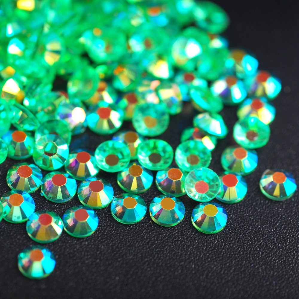 Colorful AB Rhinestones Crystal Gems Charms Rhinestones Transparent Shining Resin for Wedding Jewelry Making Glass Rhinestones