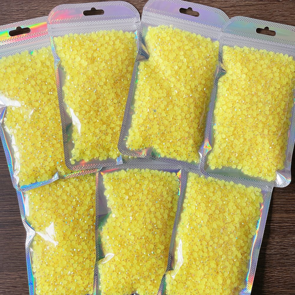 Yantuo Non Hotfix Rhinestones Wholesale Best Selling Color Jelly AB Resin for DIY Art High Grade Garment Shoes Bags Nail Art