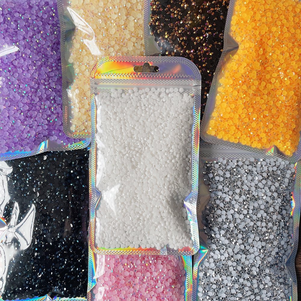 Yantuo Non Hotfix Rhinestones Wholesale Best Selling Color Jelly AB Resin for DIY Art High Grade Garment Shoes Bags Nail Art