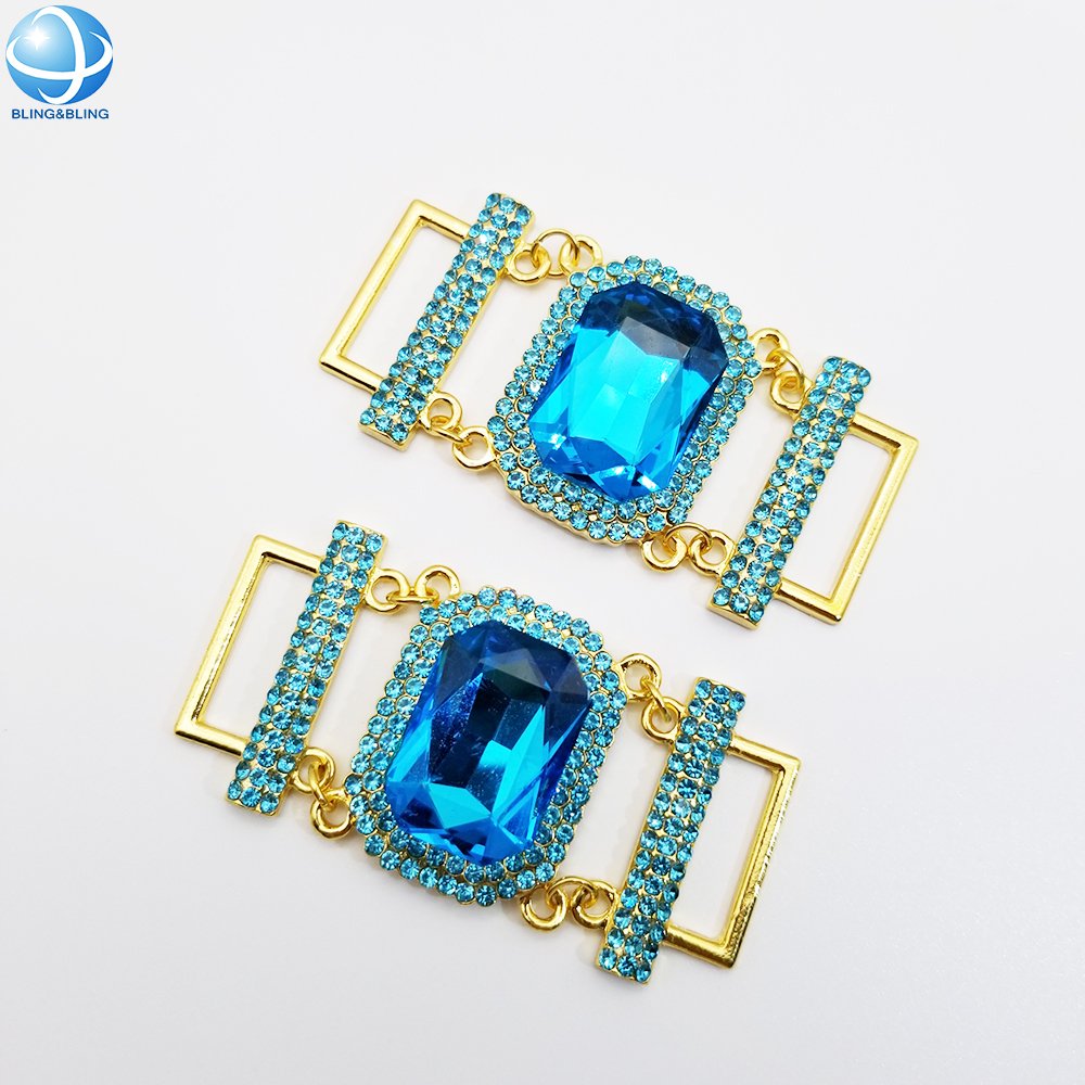 Diamante Rhinestone buckle chains bikini bra connectors decorations swimwear accessories
