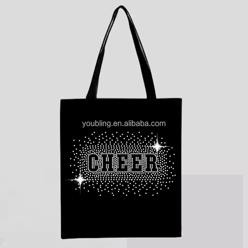 New Various Color CHEER SCATTER CHEERLEADING Hotfix Rhinestone Cheer Heat Transfers Iron On Motif Design for Garments